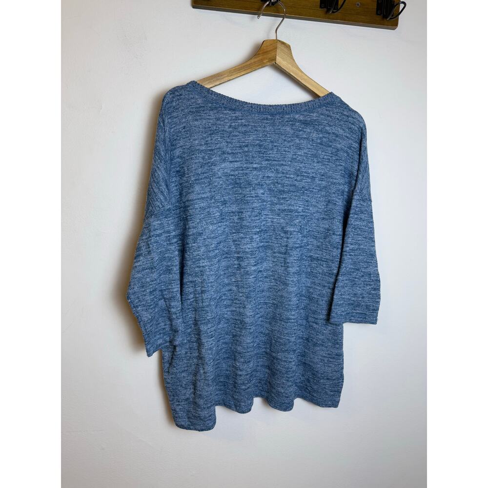 Torrid Super Soft Blue 3/4th Sleeve Cozy Blue Top Women’s Sz 1XL - Picture 3 of 4